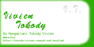 vivien tokody business card